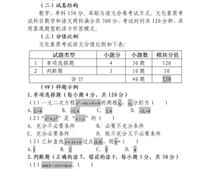 2023年河北省高職單招考試十類 和高職單招對(duì)口電子電工類、對(duì)口計(jì)算機(jī)類 文化素質(zhì)（數(shù)學(xué)）考試大綱